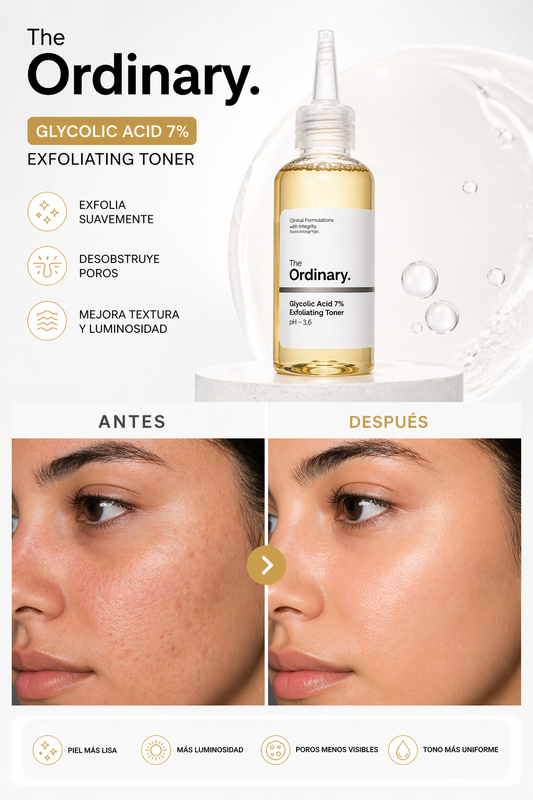 The Ordinary TÓNICO FACIAL BRILLO Y UNIFORMIDAD + ENVÍO GRATIS